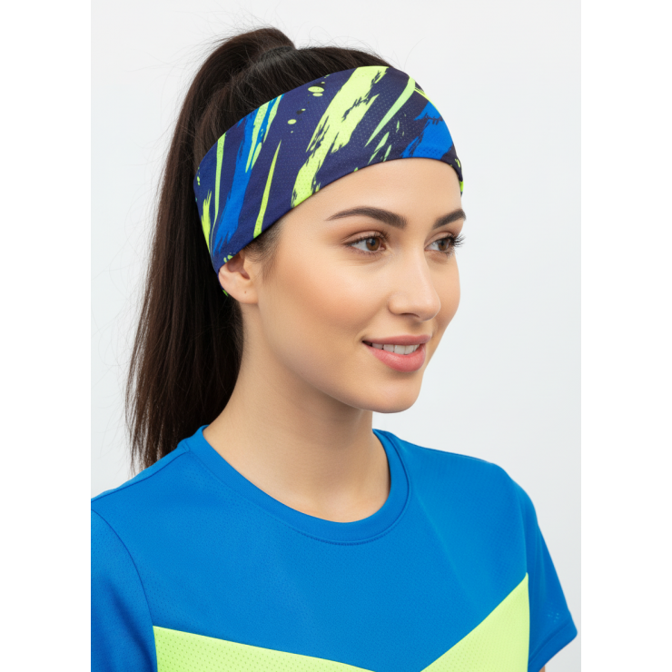 Повязка летняя облегчённая (UNI)  принт "Кислотный" фото 3