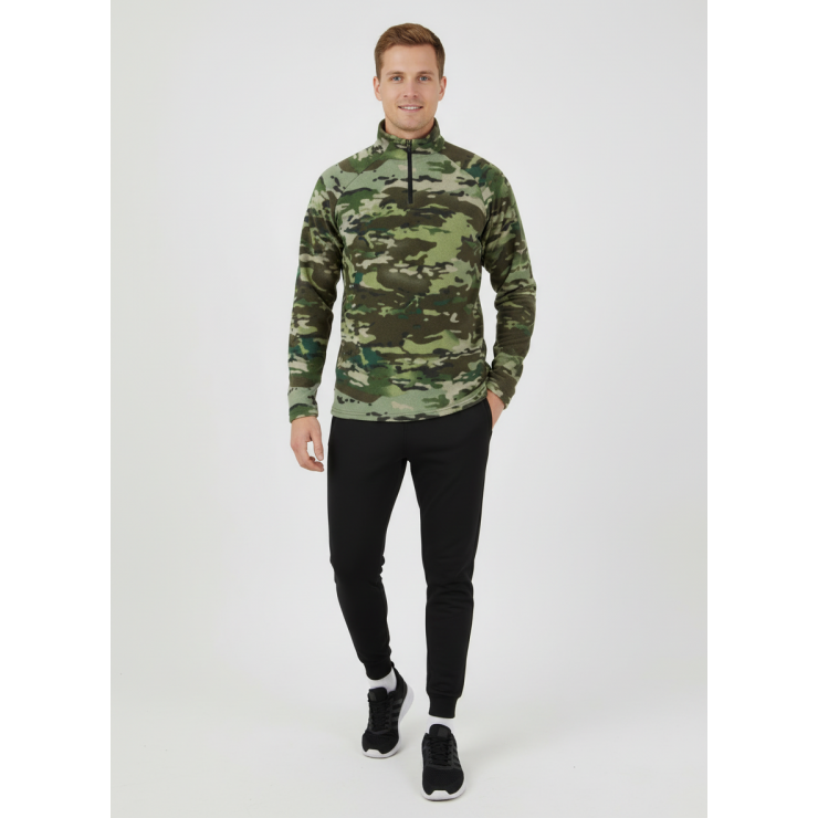 Лонгслив RAY (Men) воротник стойка флис, принт камуфляж фото 3