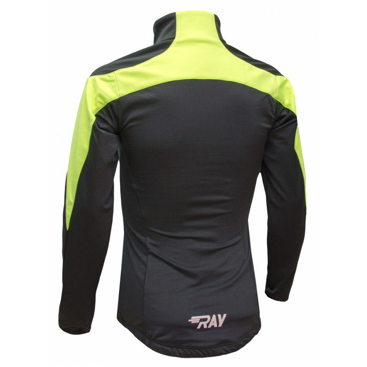 Куртка разминочная RAY WS модель PRO RACE (Women) лимонный/черный лимонный шов фото 2