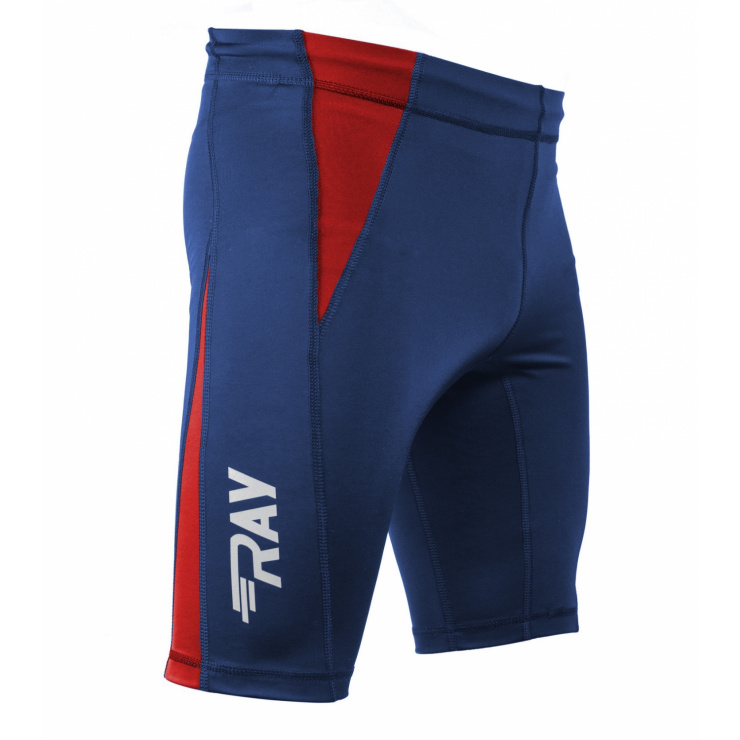 Компрессионные шорты для спорта мужские. Ray тайтсы беговые. Мужские тайтсы Rukka. Изделия с технологией a.w.s. Active. Лосины беговые компрессионные ray Elite (Uni) черный/красный.