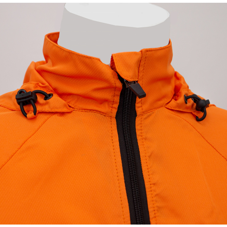 Куртка беговая RAY SPORT (Woman) оранжевый, черный фото 3