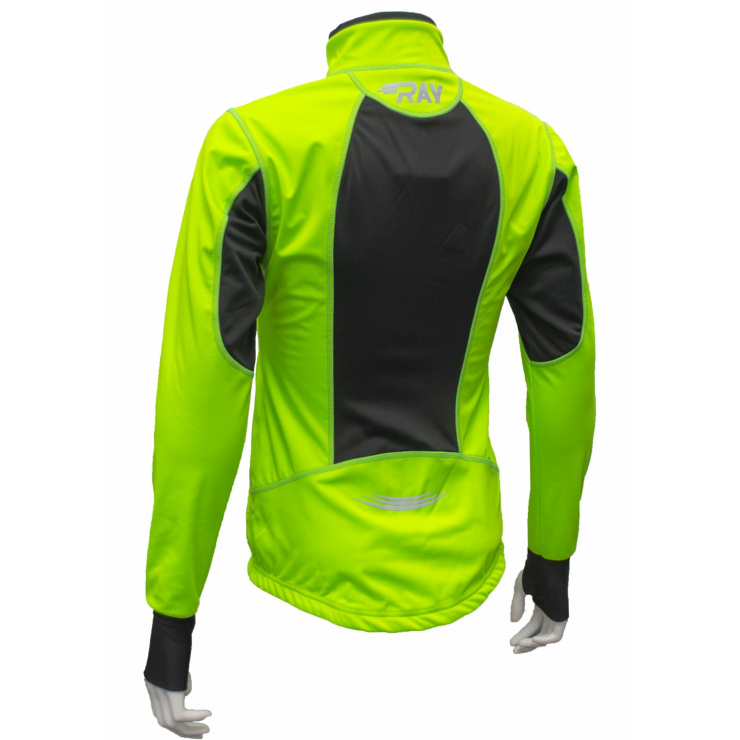 Куртка разминочная RAY WS модель STAR (Woman) салатовый/черный  фото 2