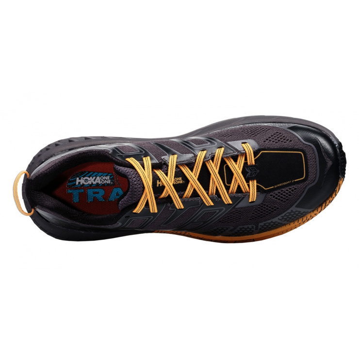 Кроссовки мужские Hoka M SPEEDGOAT 2 BLACK / KUMQUAT фото 3