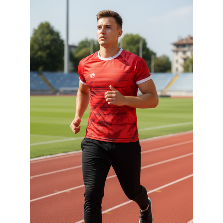 Футболка RAY (Men) принт красный фото 3