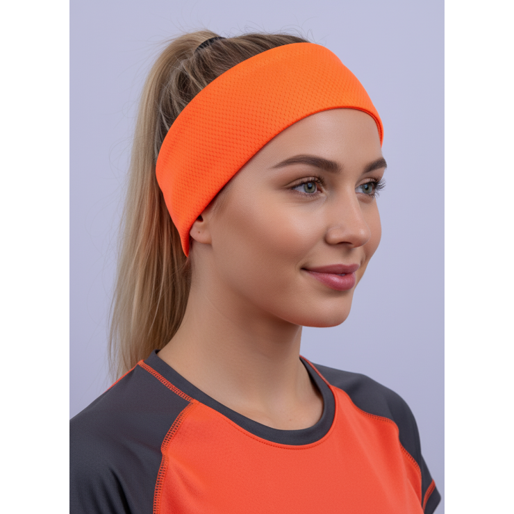 Повязка летняя облегчённая (UNI) неон оранж фото 2