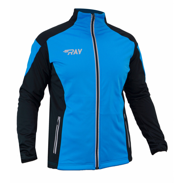 Куртка разминочная RAY WS модель RACE (UNI) голубой/черный  фото 1
