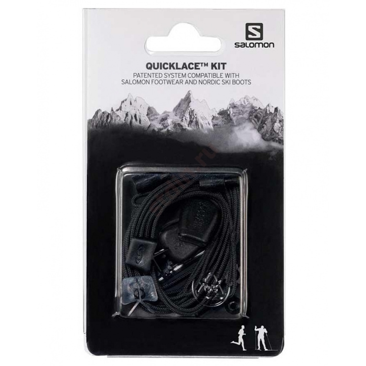 Шнурки SALOMON QUICKLACE KIT BLACK фото 1