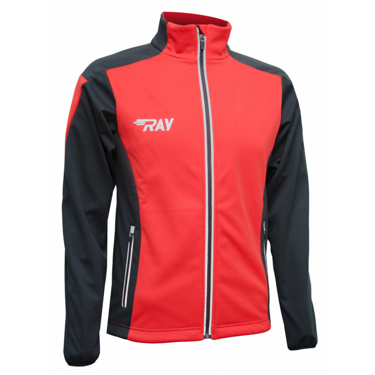 Куртка разминочная RAY WS модель RACE (UNI) красный/черный  фото 4