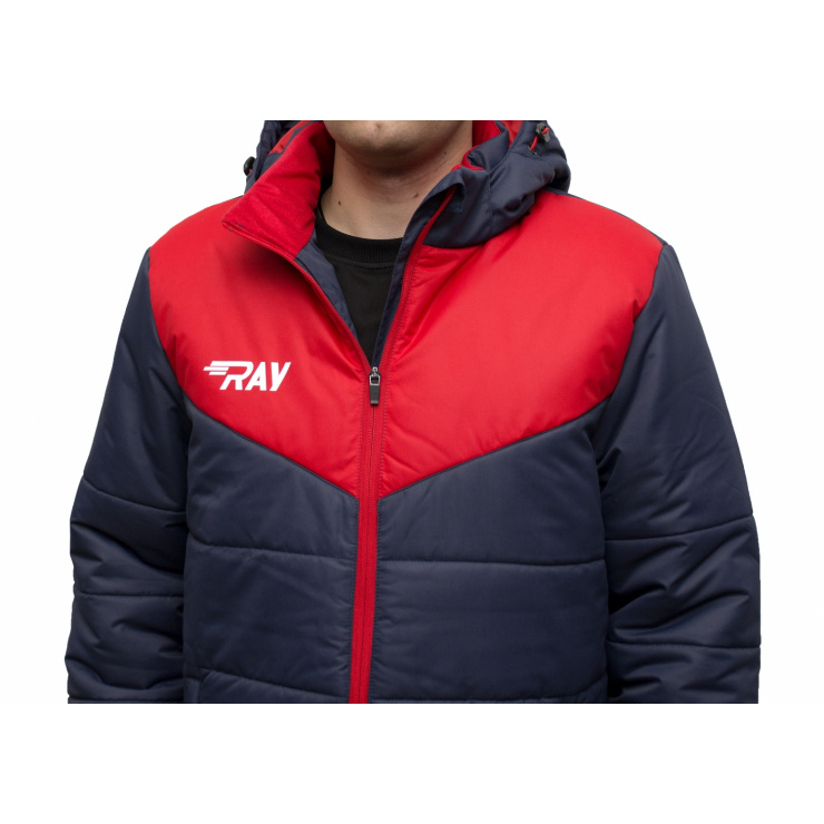 Куртка утеплённая  RAY модель Экип темно синий/красный фото 4