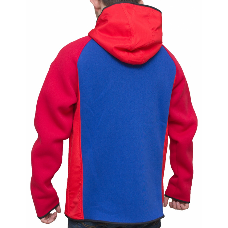 Толстовка спортивная RAY модель NEXT (UNI) с капюшоном, красный/синий фото 2