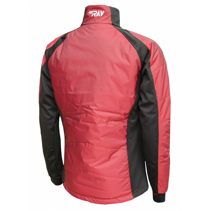 Куртка утеплённая туристическая  RAY  WS модель OUTDOOR (UNI) бордо, черная молния с/о  фото 2