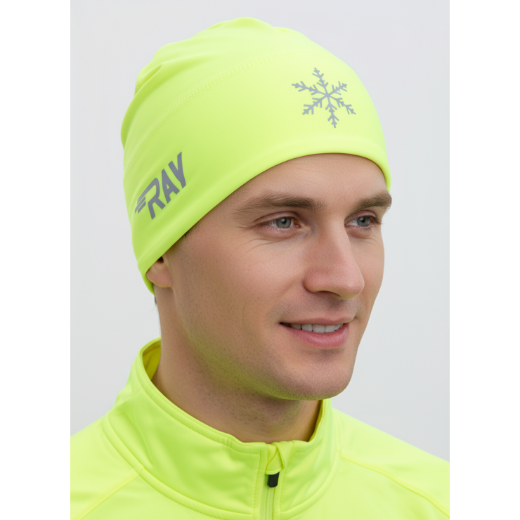 Шапочка RAY модель RACE материал термо-бифлекс снежинка неон фото 1