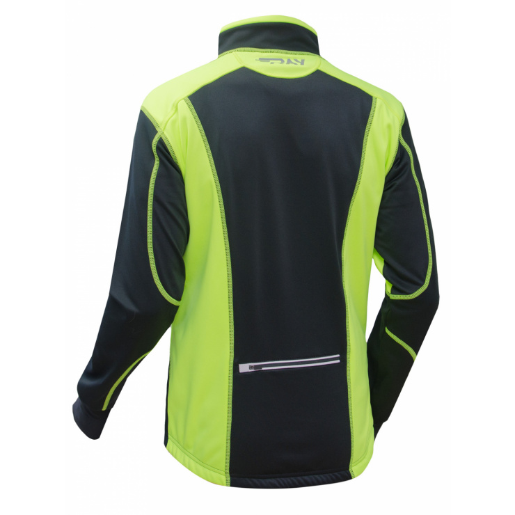 Куртка разминочная RAY WS модель STAR (UNI) черный/лимонный лимонный шов фото 2