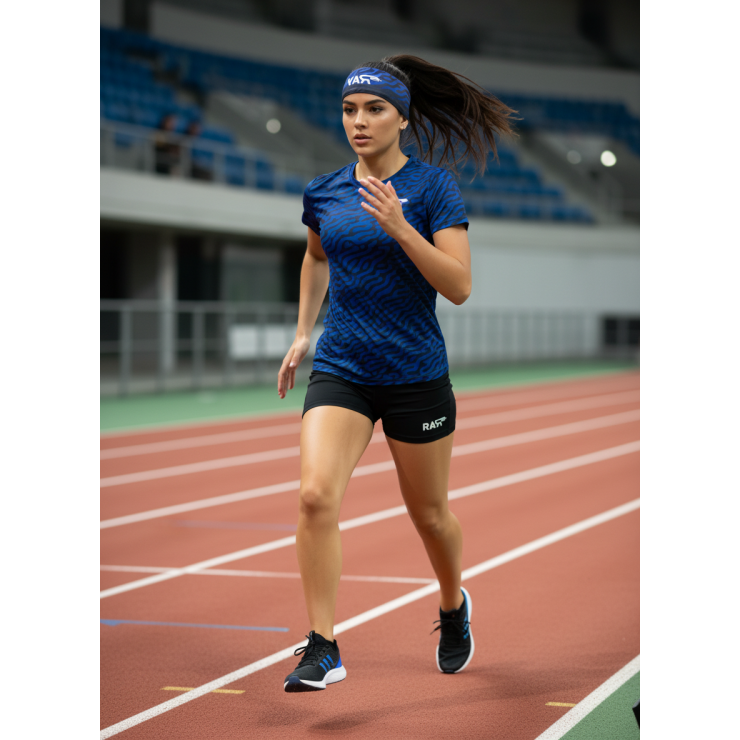 Повязка летняя облегчённая (UNI) принт тигр-фиолетовый фото 4