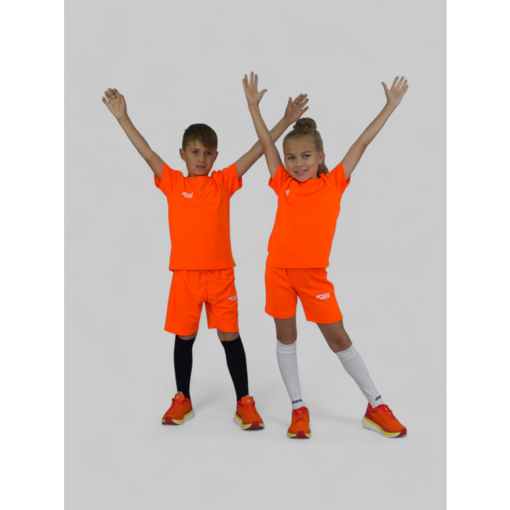 Комплект RAY (Kids) оранжевый, лого белый  фото 4