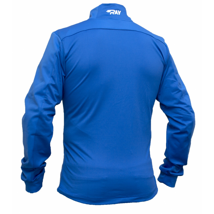 Куртка разминочная RAY модель CASUAL (UNI) синий/синий красная молния  фото 2
