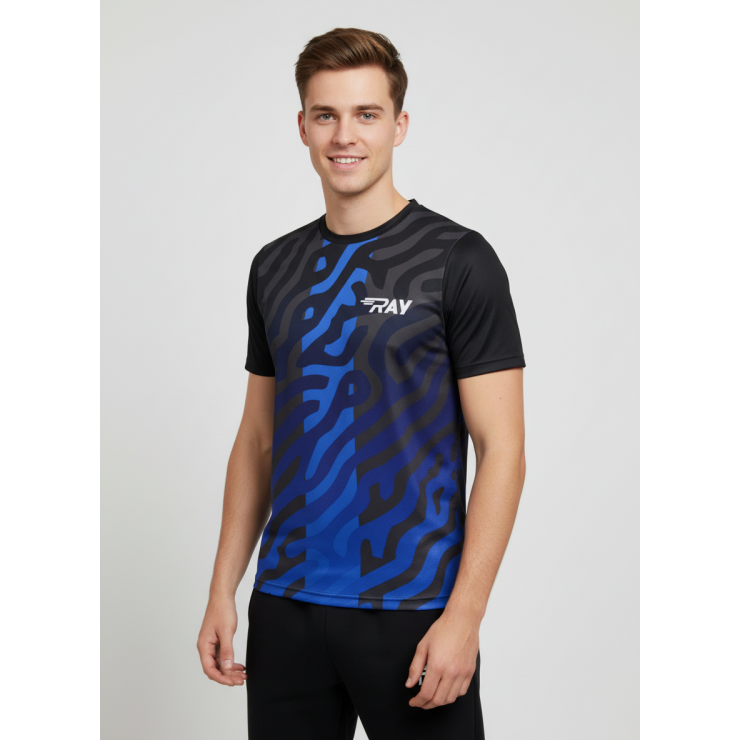 Футболка RAY (Men) принт тигр синий/синий фото 1