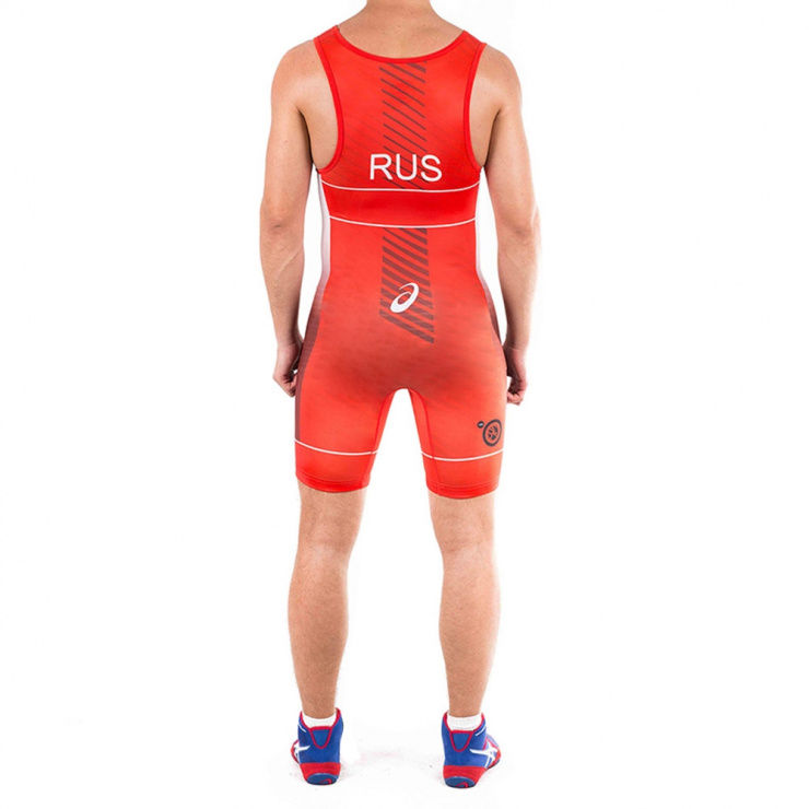 Трико борцовское ASICS RUSSIA WRESTLING SINGLET :: Борцовское трико ...