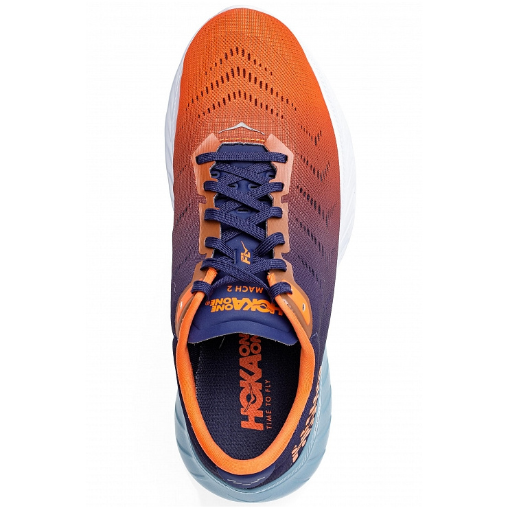 Кроссовки мужские Hoka M MACH 2 PATRIOT BLUE / NASTURTIUM фото 5