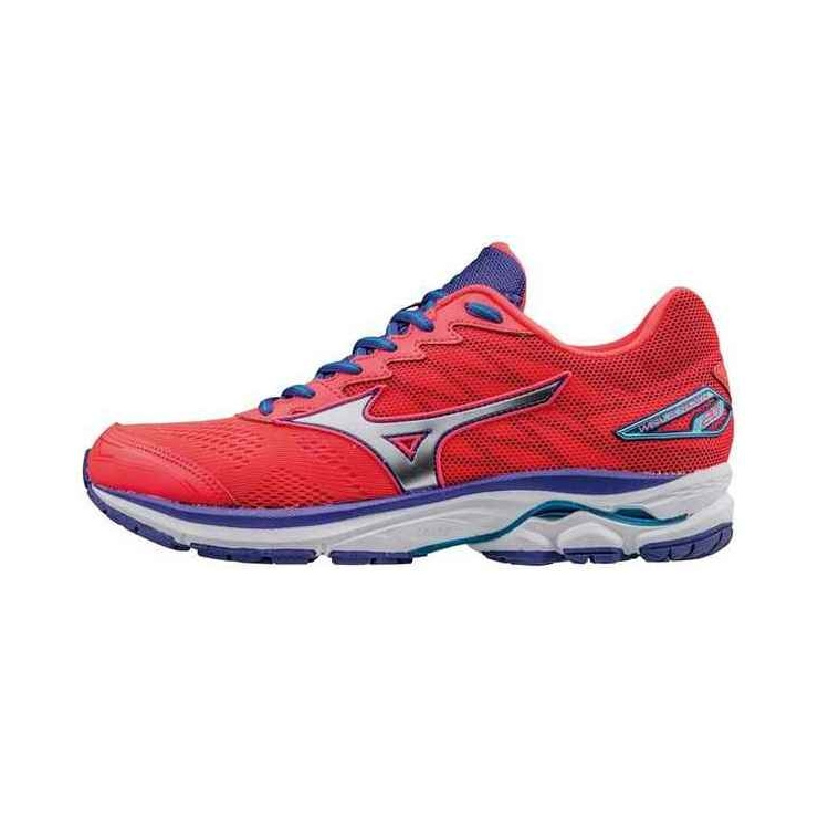 Кроссовки MIZUNO WAVE RIDER 20 (W), розовый/серебряный/фиолетовый  фото 1