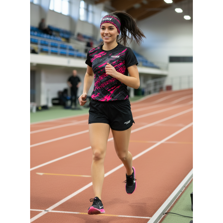 Повязка летняя облегчённая (UNI) принт тигр-розовый фото 4