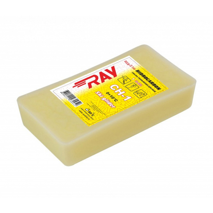 Парафин RAY CH-1 0+10°С смазка скольжения желтая (300г) фото 1