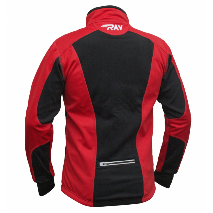 Куртка разминочная RAY WS модель STAR (UNI) красный/черный красный шов фото 2