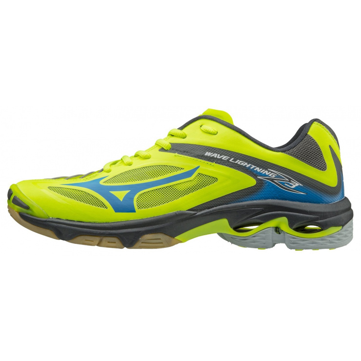 Кроссовки MIZUNO WAVE LIGHTNING Z3, желтый/голубой/ темно-серый фото 1