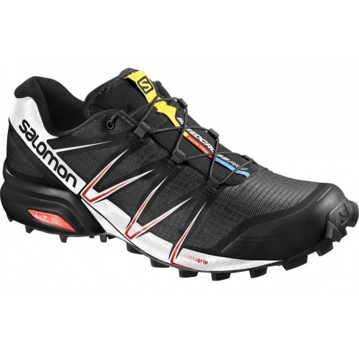 Кроссовки SALOMON SPEEDCROSS PRO BLACK/WHITE/RD фото 1