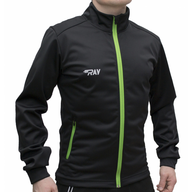 Куртка разминочная RAY модель CASUAL (UNI) черный фото 1