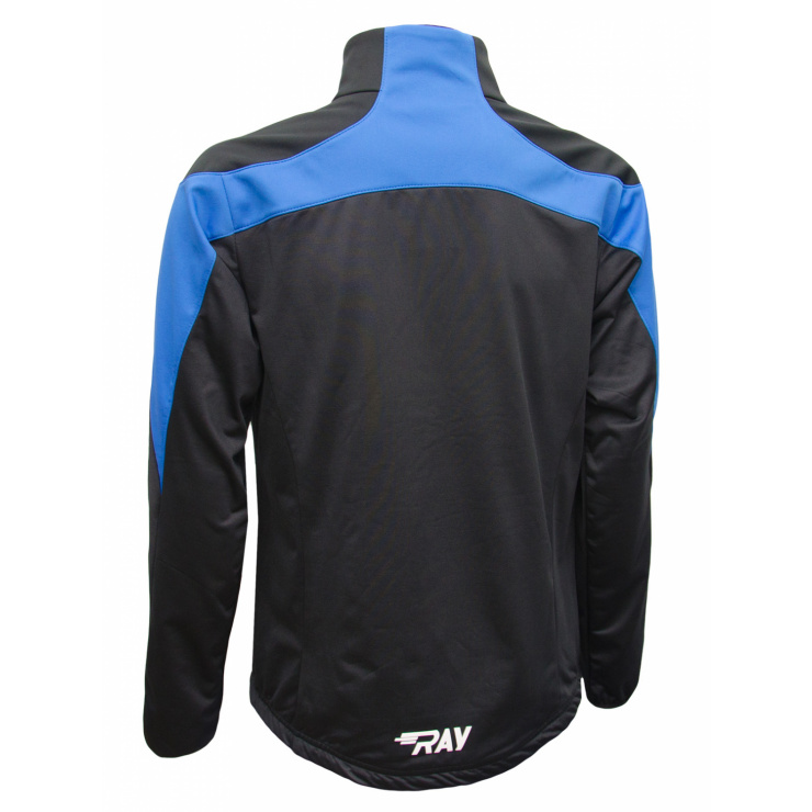 Куртка разминочная RAY WS модель PRO RACE (Kids) синий/черный  фото 2