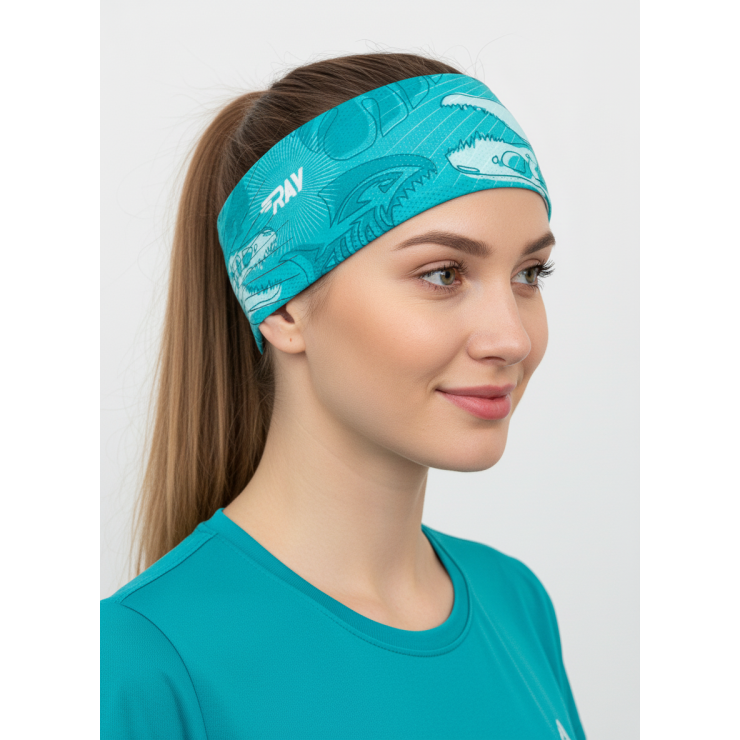 Повязка летняя облегчённая (UNI) принт Юрский период фото 2