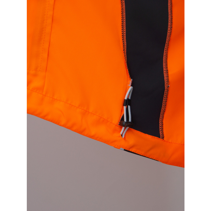 Куртка беговая RAY SPORT (летняя) оранжевый, черная молния фото 9