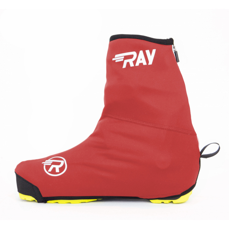 Чехол на ботинки BootCover RAY (UNI) красный, лого с/о фото 1