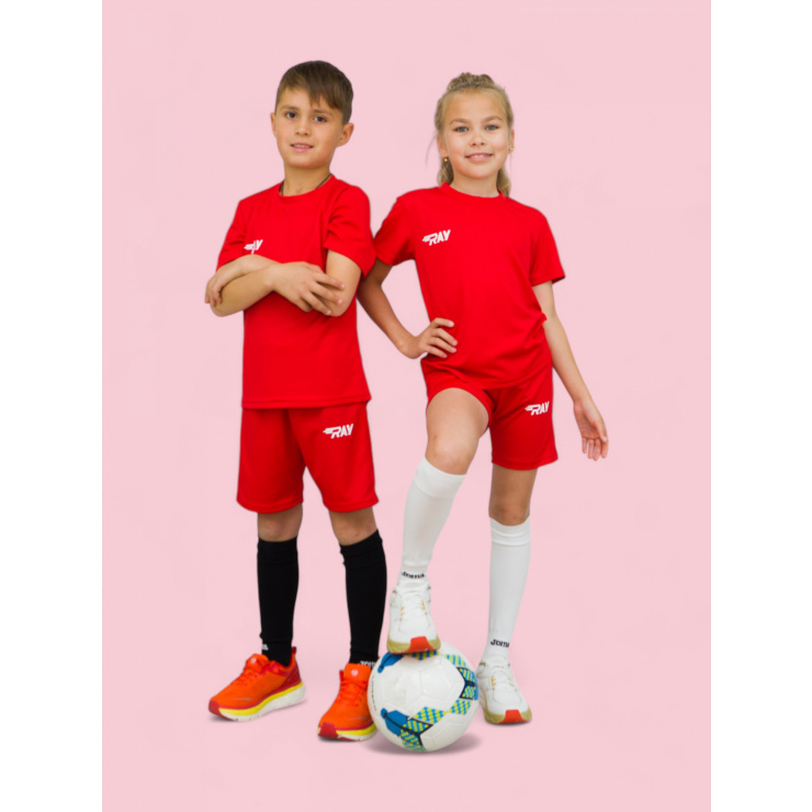 Комплект RAY (Kids) красный, лого белый  фото 1