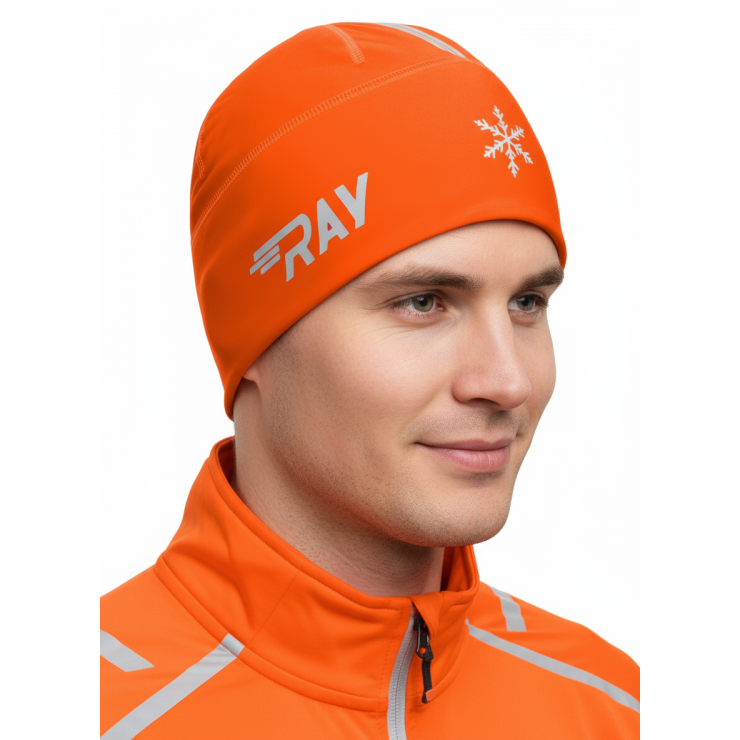 Шапочка RAY модель RACE материал термо-бифлекс оранжевый фото 1