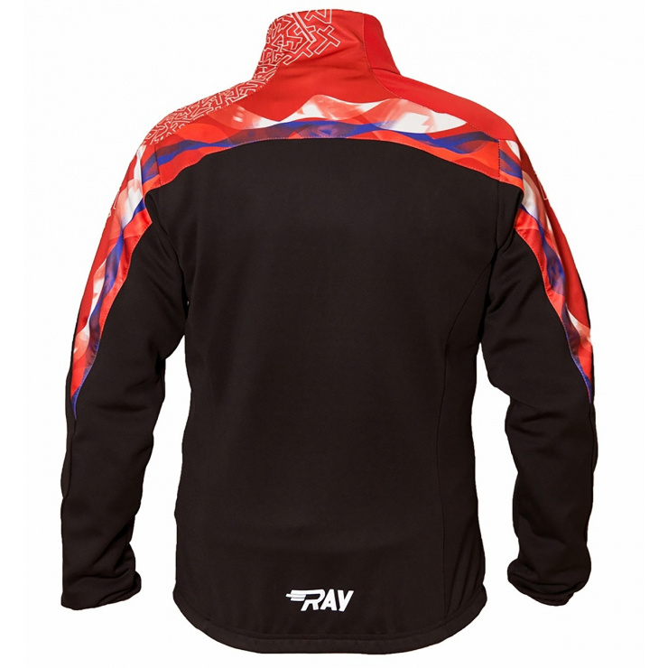 Куртка разминочная RAY WS модель PRO RACE (Men) принт красный фото 2