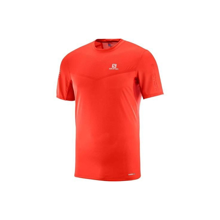 Футболка SALOMON FAST WING SS TEE M FIERY RED фото 1