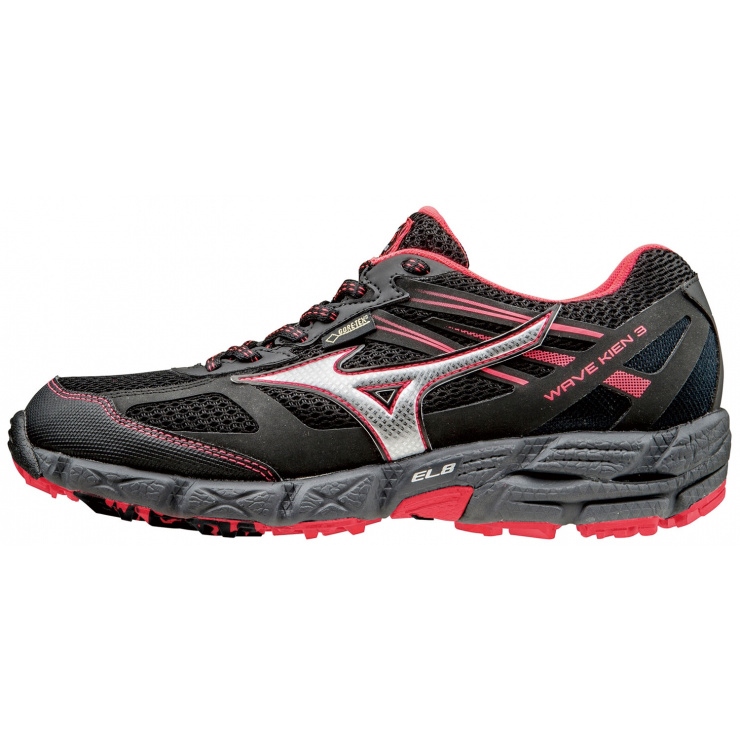 Кроссовки MIZUNO WAVE KIEN 3 G-TX (W), черный/серебряный/розовый фото 1