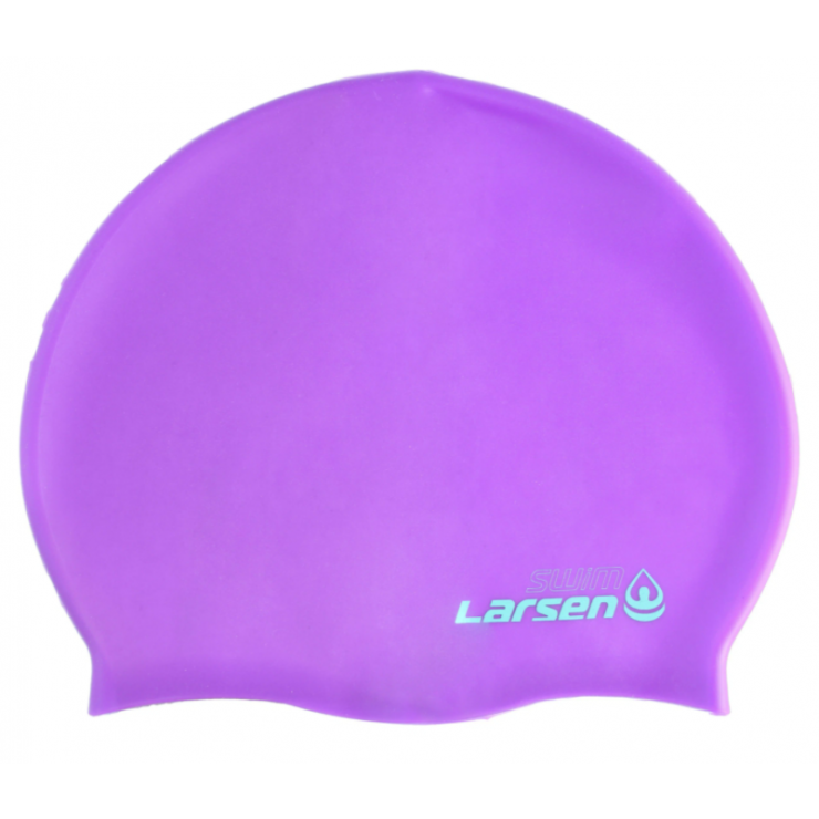 Шапочка плавательная (силикон) Larsen MC47, фиолетовый фото 2