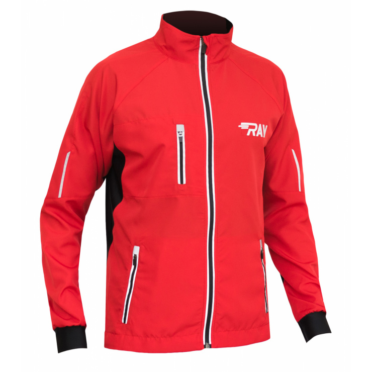 Куртка беговая RAY SPORT (летняя) красный/черный фото 1