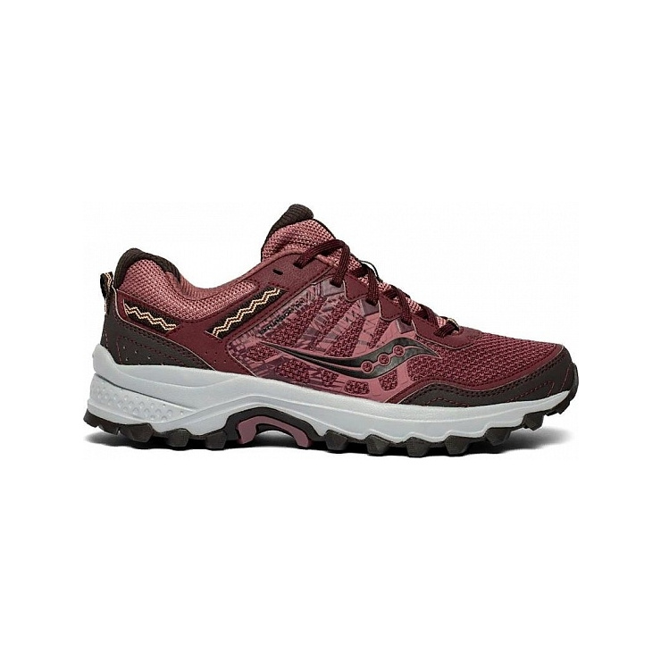 Кроссовки Saucony EXCURSION TR12 Burgundy/Grey (W) (2019) фото 3