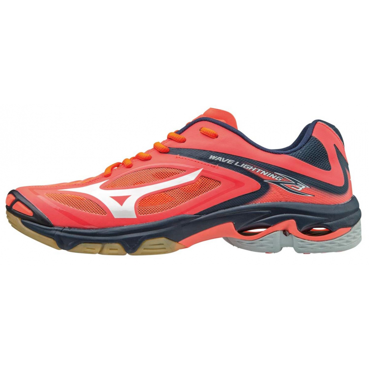 Кроссовки MIZUNO WAVE LIGHTNING Z3, коралловый/белый/темно-синий фото 1