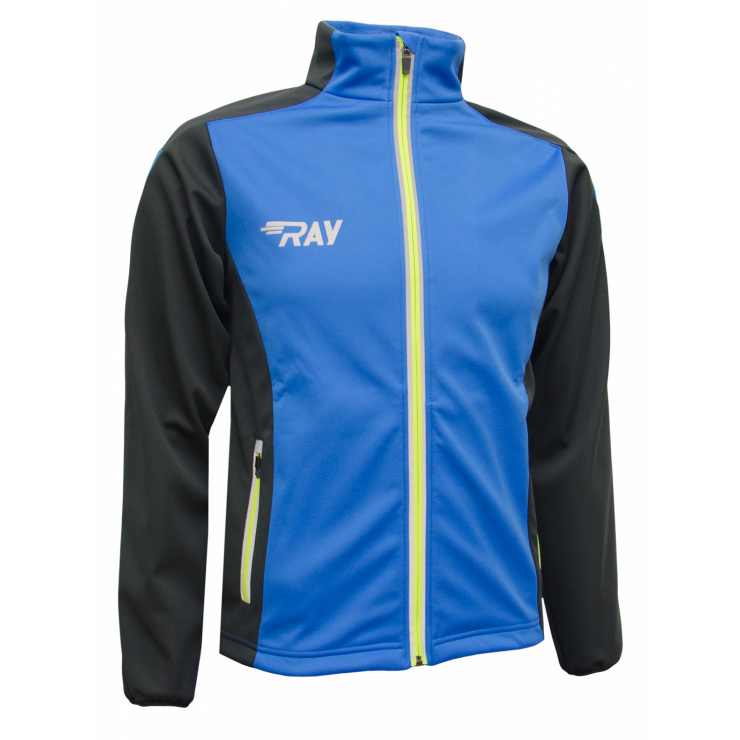 Куртка разминочная RAY WS модель RACE (UNI) синий/черный синий шов с/о молния фото 1
