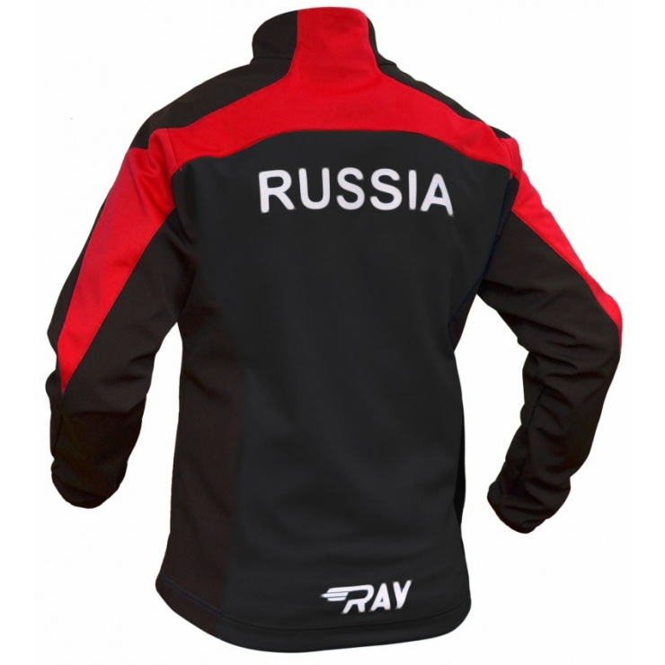 Куртка разминочная RAY WS модель PRO RACE (Kids) черный/красный фото 2