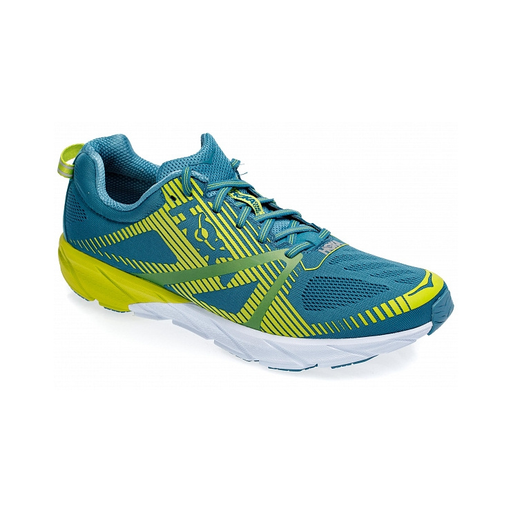 Кроссовки мужские Hoka M TRACER 2 STORM BLUE / LIME GREEN фото 4