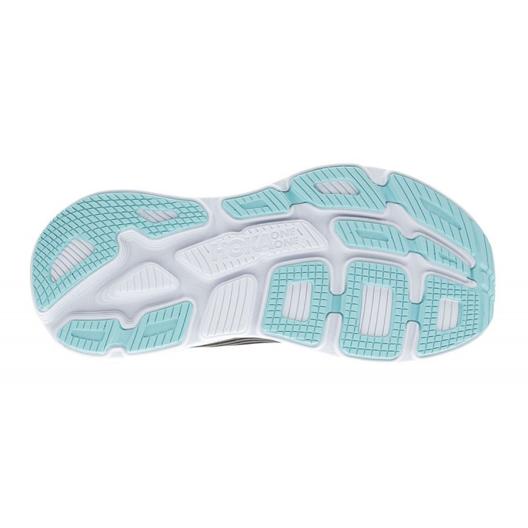 Кроссовки женские Hoka W BONDI 6 BLACK / AQUA SKY фото 2