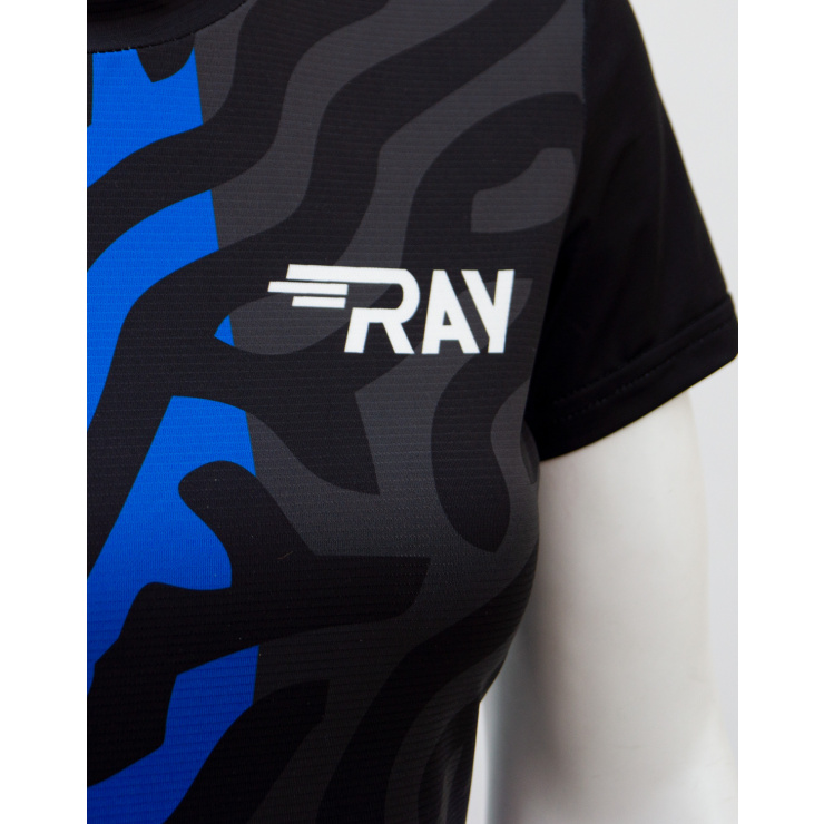 Футболка RAY (Woman) принт тигр синий фото 3