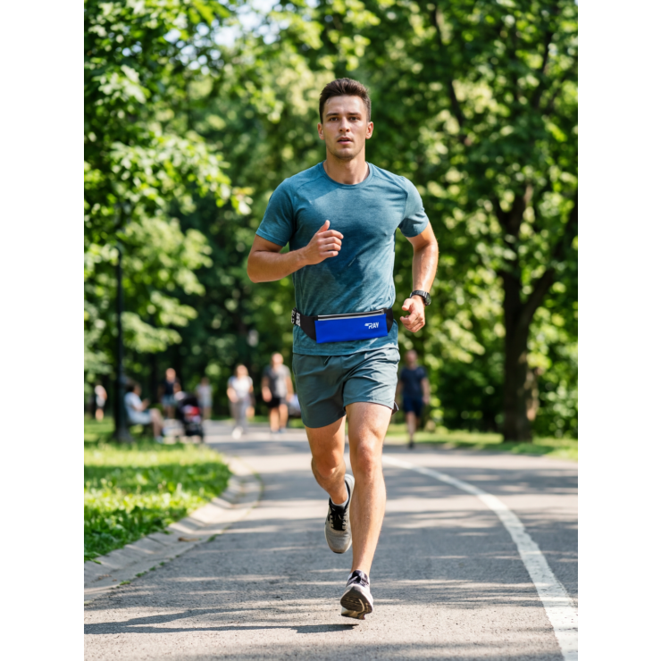 Сумка поясная RAY узкая, василек фото 8