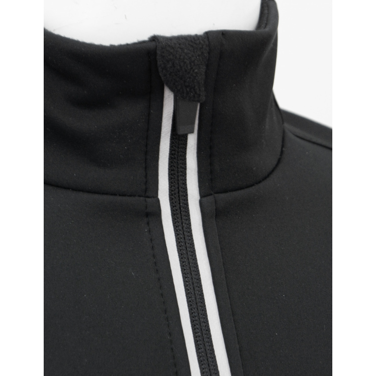 Куртка разминочная RAY WS модель NEO (Women) на флисе,  черная, молния с/о фото 3
